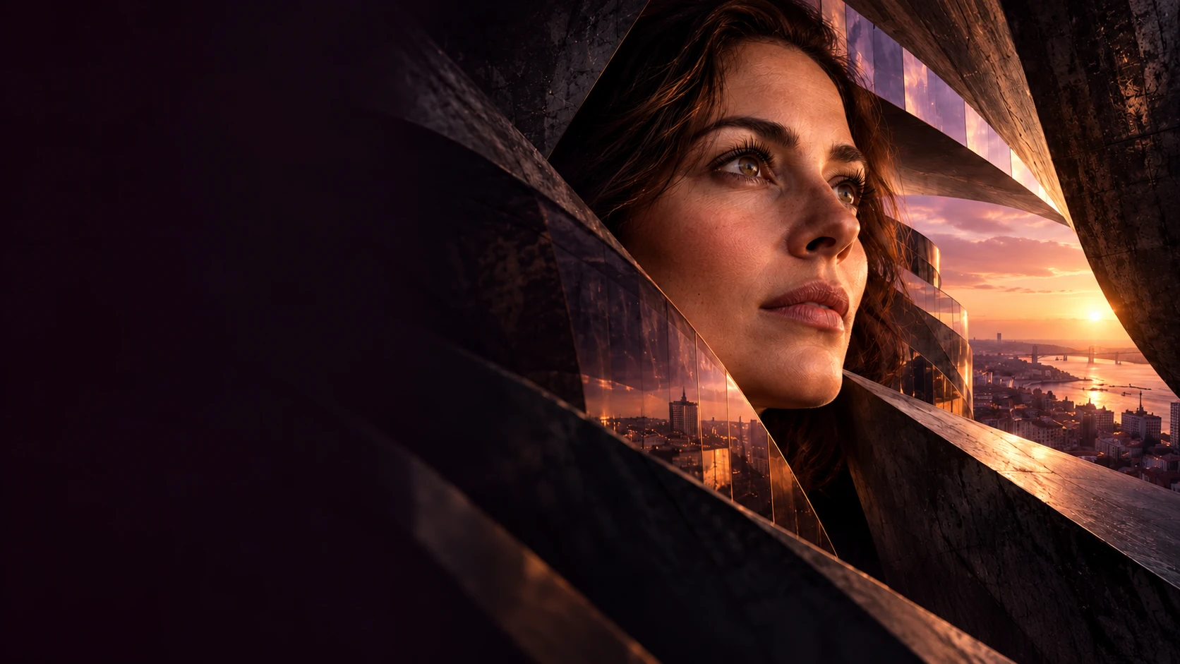 Composição cinematográfica de transformação pessoal